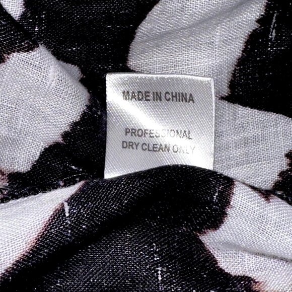 Luii Anthropologie Animal-Print Linen Jacket High-Low Safari Boho Eco-Friendly M - Picture 8 of 8